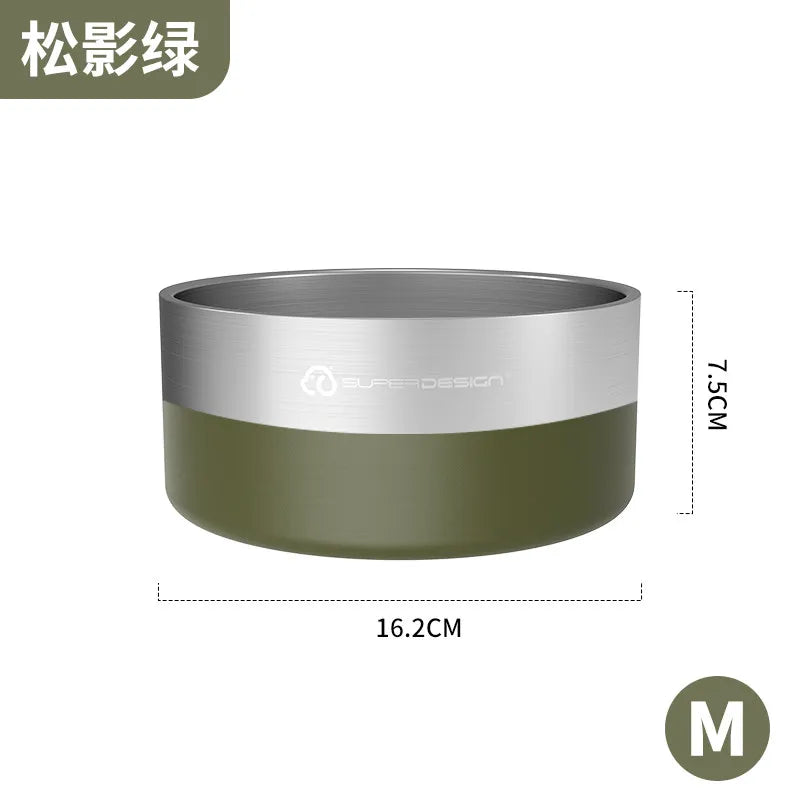 Stainless Steel Pet Slow Feeder Bowl