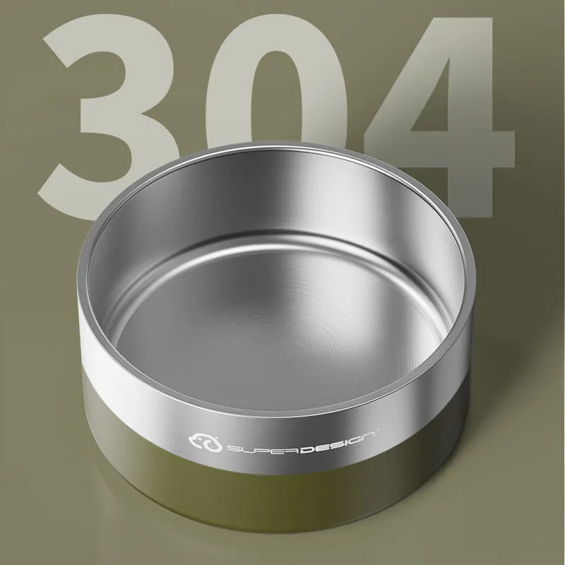 Stainless Steel Pet Slow Feeder Bowl
