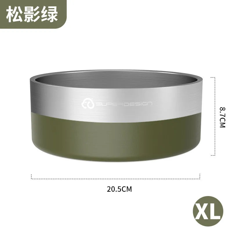 Stainless Steel Pet Slow Feeder Bowl