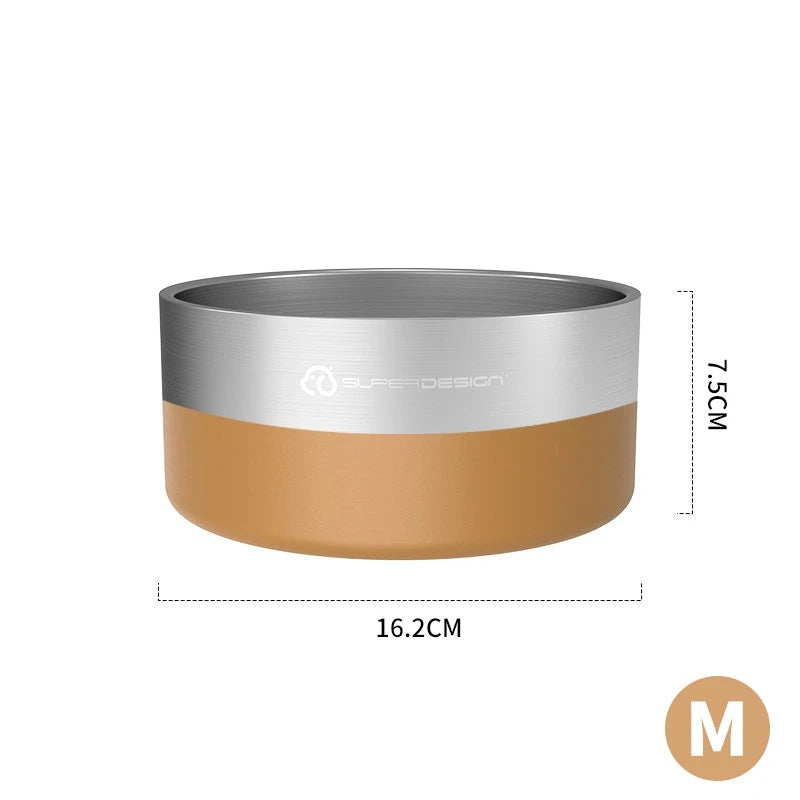Stainless Steel Pet Slow Feeder Bowl