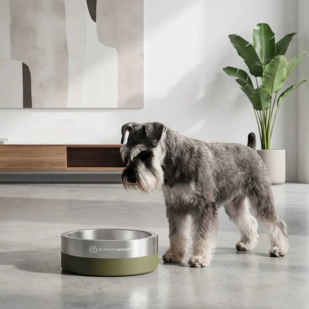 Stainless Steel Pet Slow Feeder Bowl