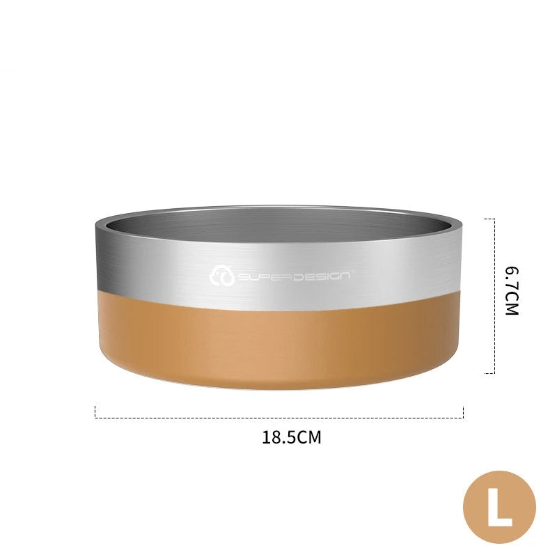 Stainless Steel Pet Slow Feeder Bowl