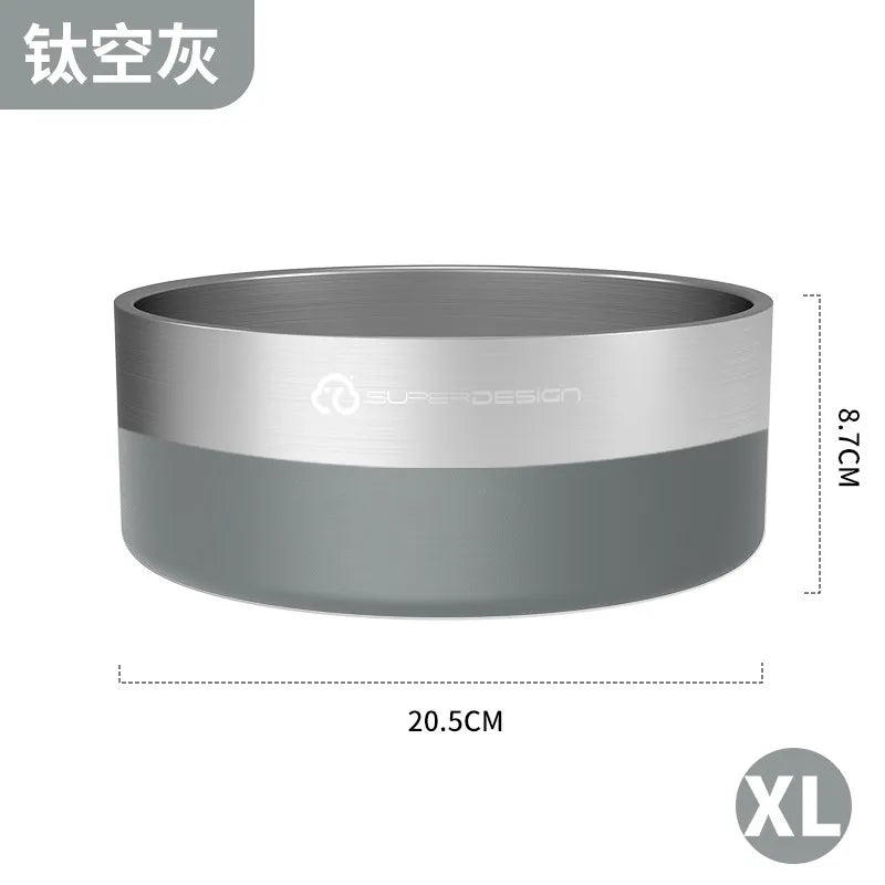 Stainless Steel Pet Slow Feeder Bowl