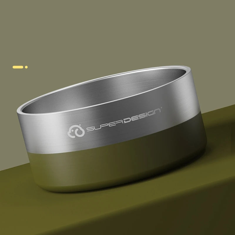 Stainless Steel Pet Slow Feeder Bowl