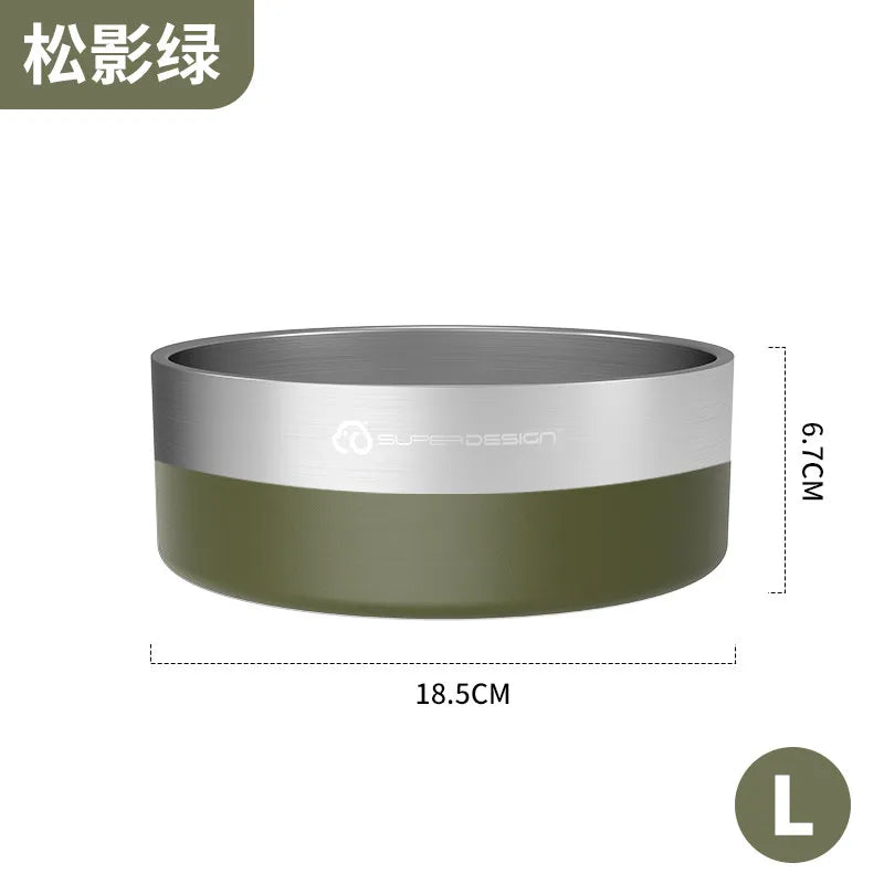 Stainless Steel Pet Slow Feeder Bowl