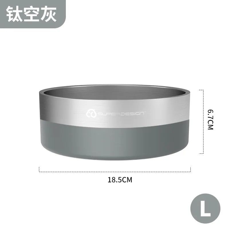 Stainless Steel Pet Slow Feeder Bowl