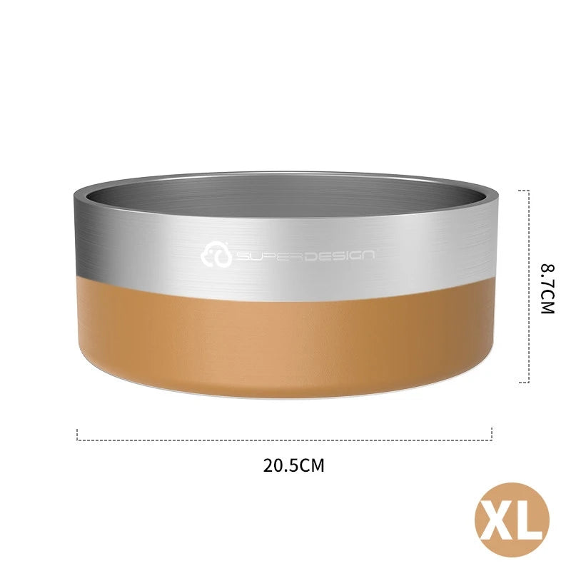 Stainless Steel Pet Slow Feeder Bowl