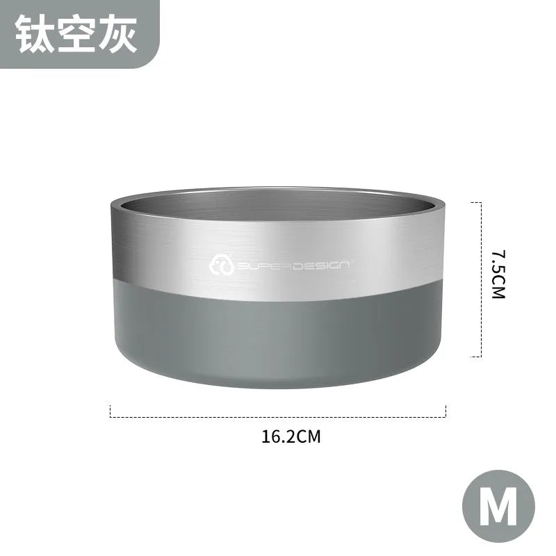 Stainless Steel Pet Slow Feeder Bowl