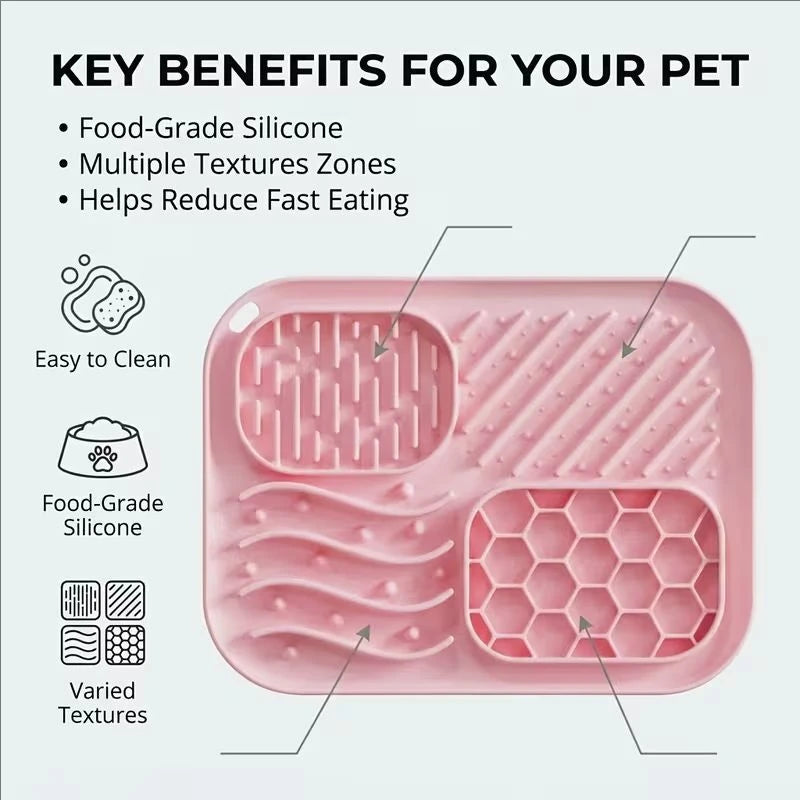 Silicone Pet Slow Feeder Licking Mat