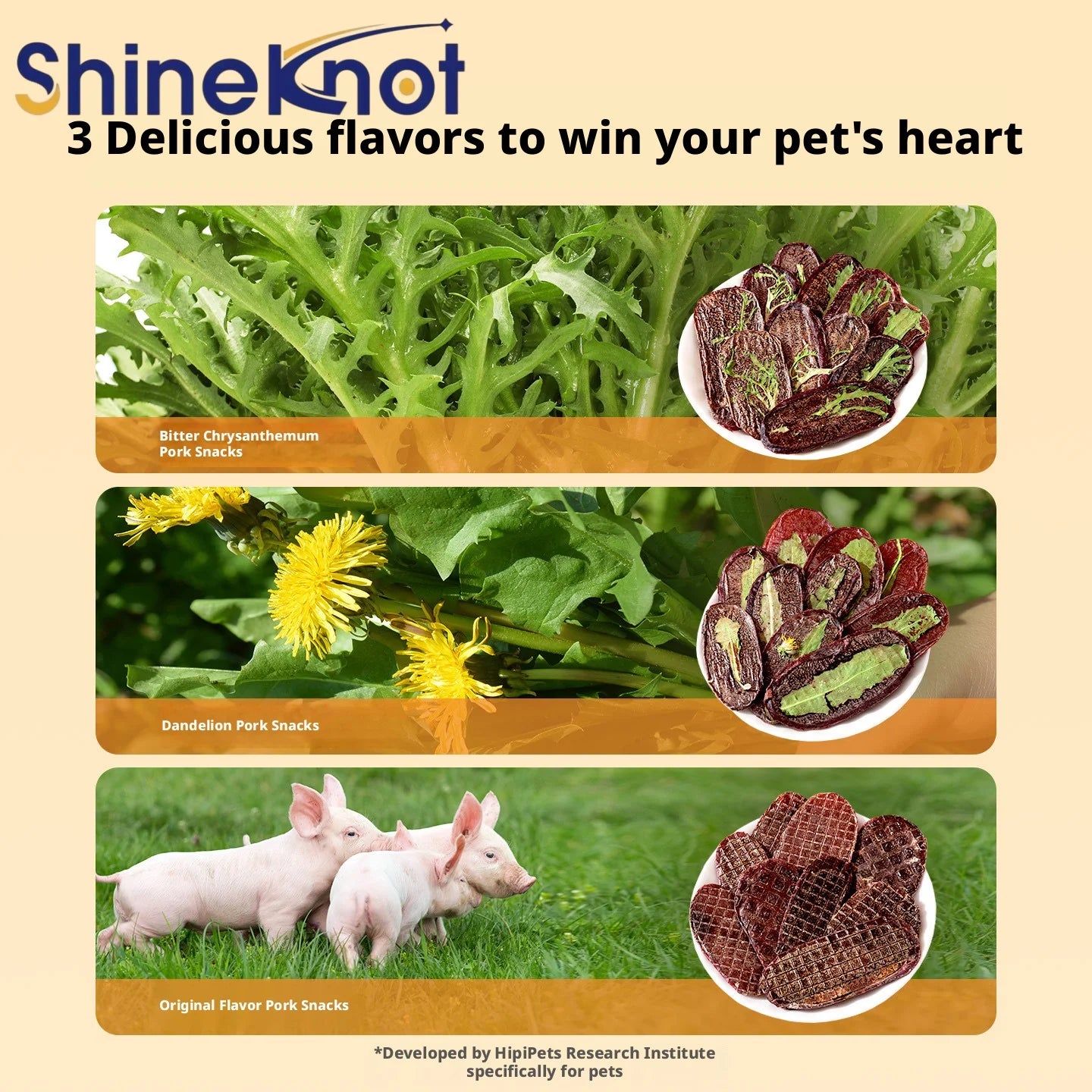 Freeze-Dried Pig Chew Treats for Dogs & Cats