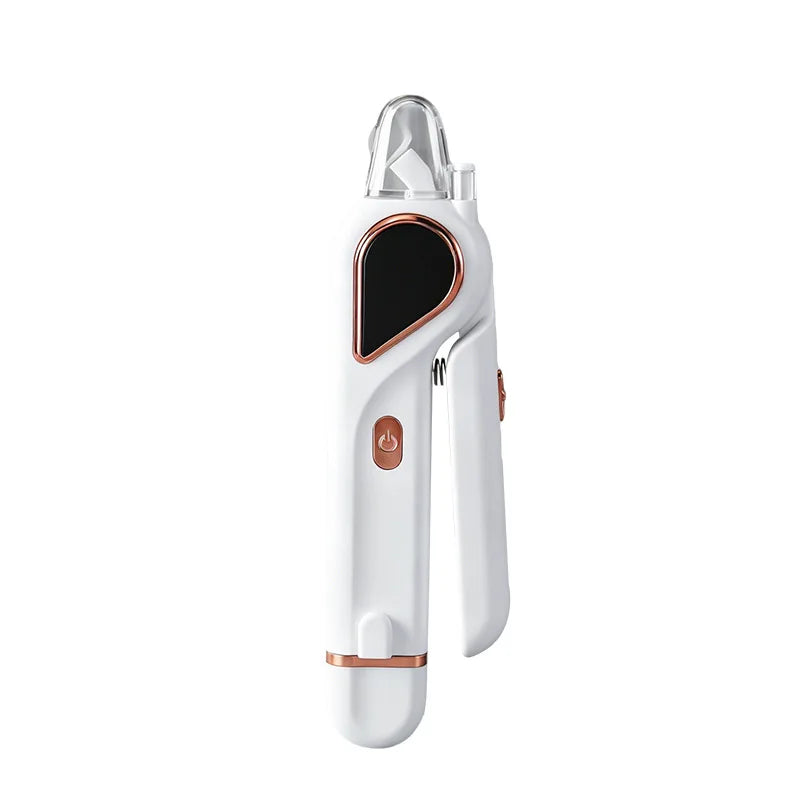 2-in-1 Rechargeable Pet Nail Clipper & Grinder with LED Light