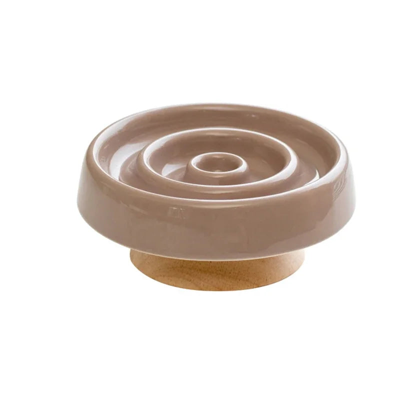 Ceramic Anti - Gulping Pet Feeding Container