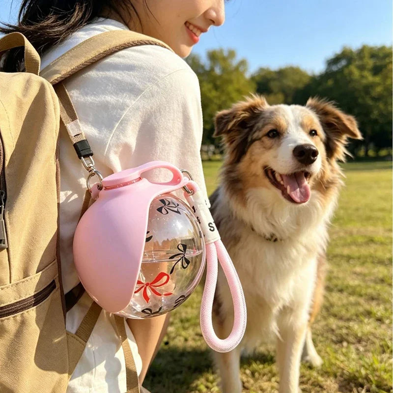 Portable Stainless Steel Pet Water Dispenser