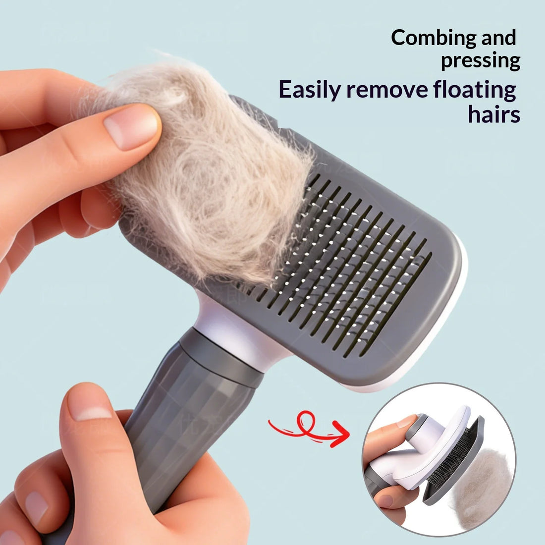 Self Cleaning Pet Slicker Brush for Cats And  Dogs