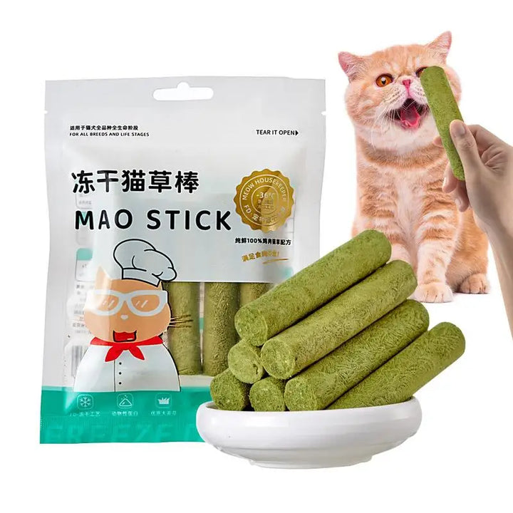 Natural Cat Grass Chew Sticks