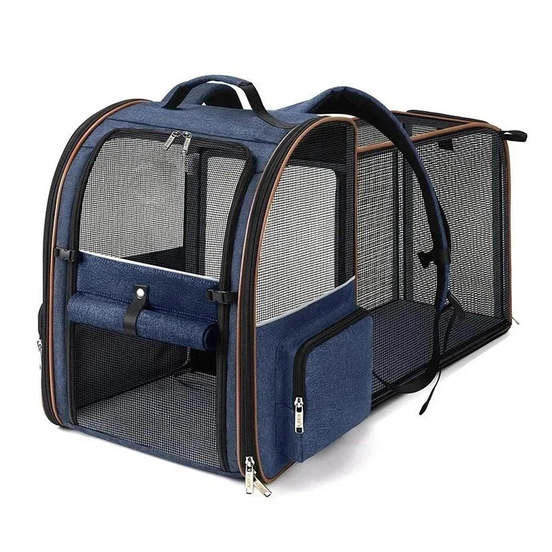 Expandable Pet Carrier Backpack with Comfort Padding