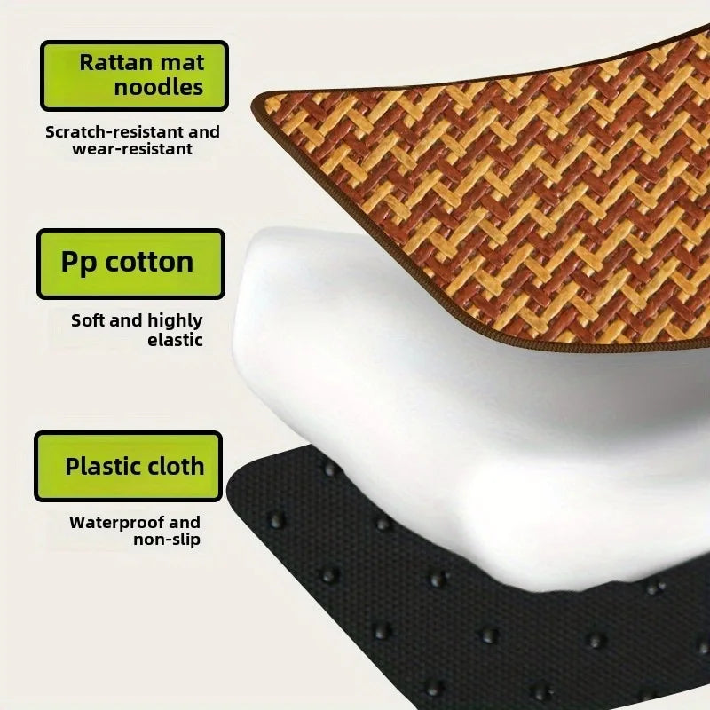 Breathable Ice Silk Cooling Mat for Cats & Dogs