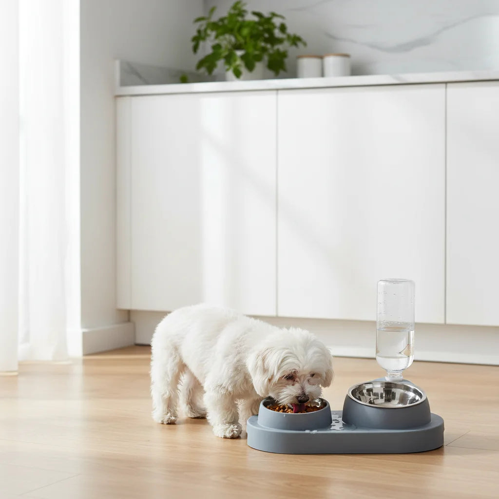 Automatic Pet Feeder & Water Bowl