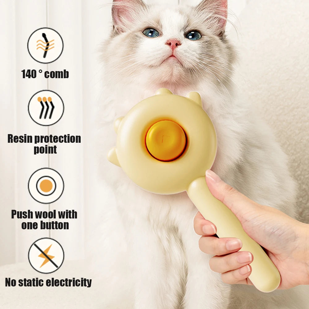 Self-Cleaning Slicker Brush for Dogs & Cats