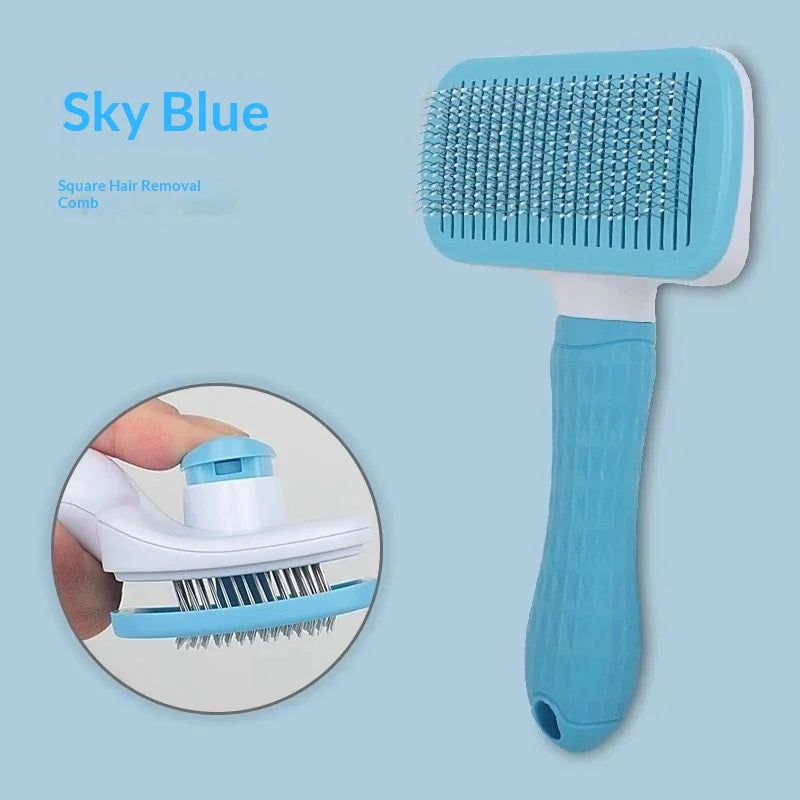 Self Cleaning Pet Slicker Brush for Cats And  Dogs