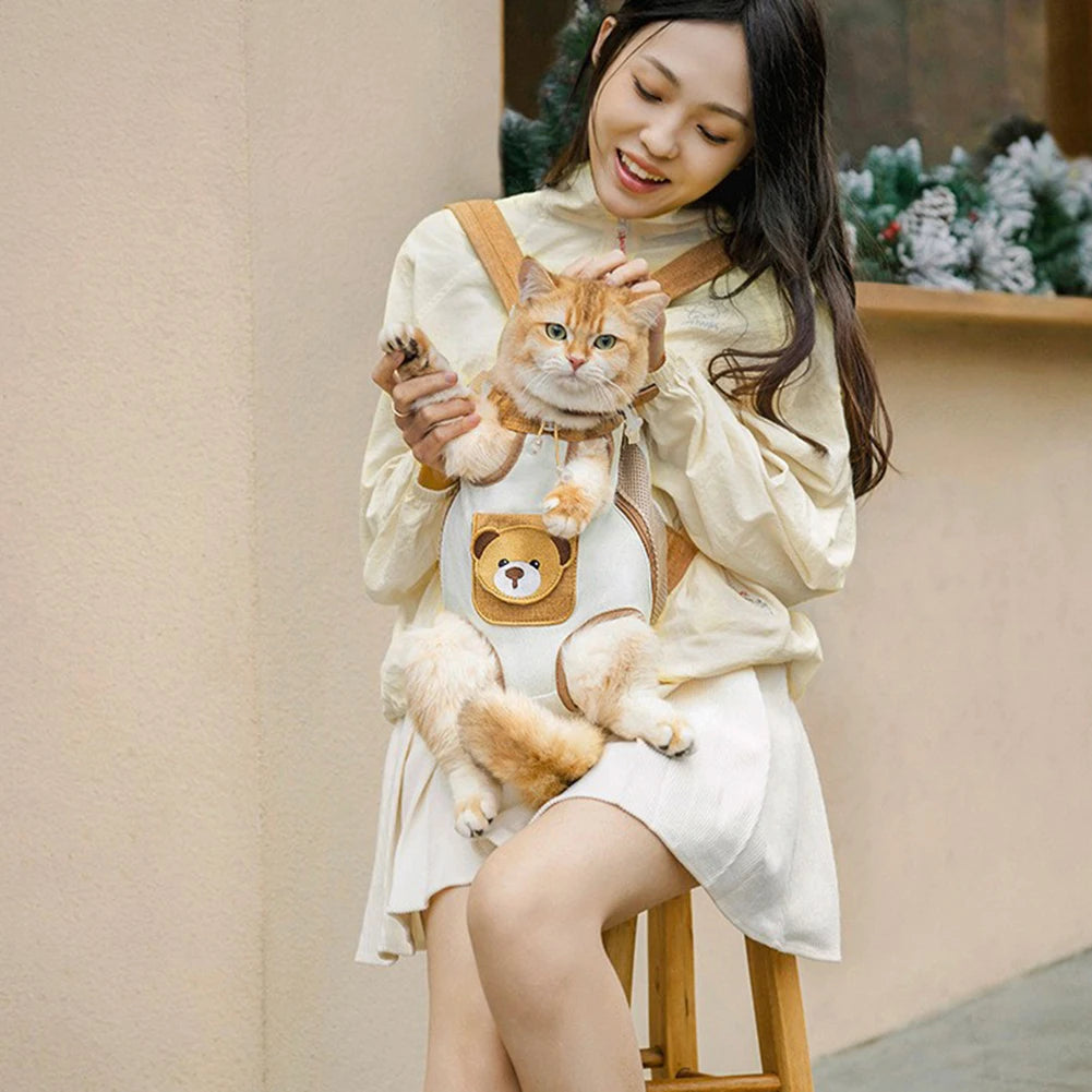 Breathable Foldable Cat Carrier Backpack