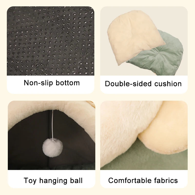 Foldable Washable Cartoon Pet Bed