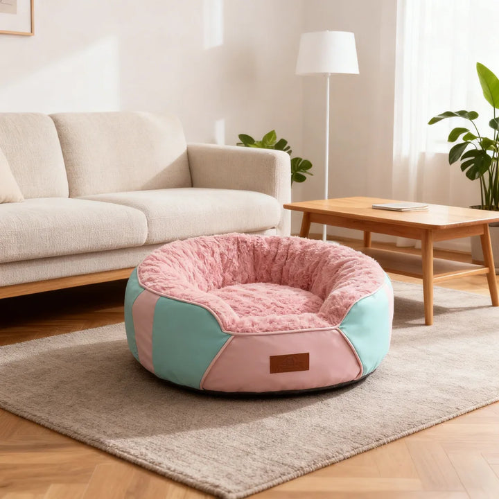 Premium Insulated Leather Pet Bed