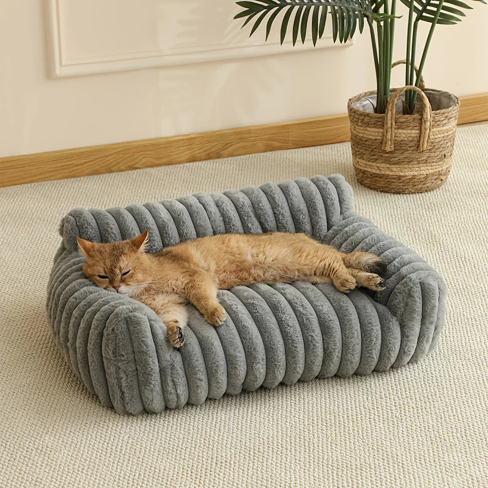Warm Comfort Cat Sofa Bed with Soft Cushion