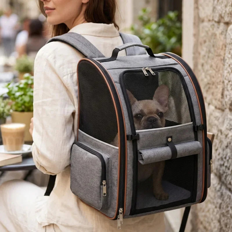 Expandable Pet Carrier Backpack with Comfort Padding