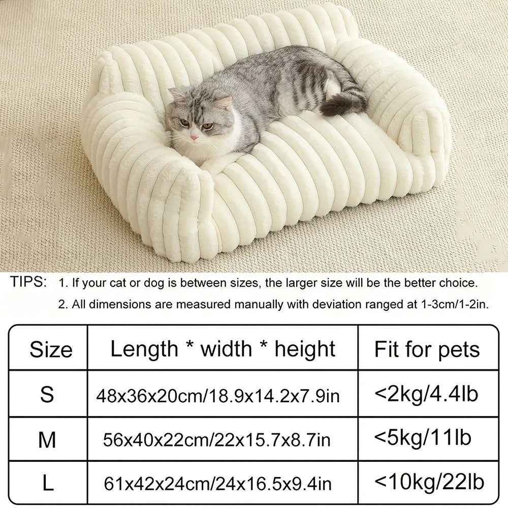 Warm Comfort Cat Sofa Bed with Soft Cushion