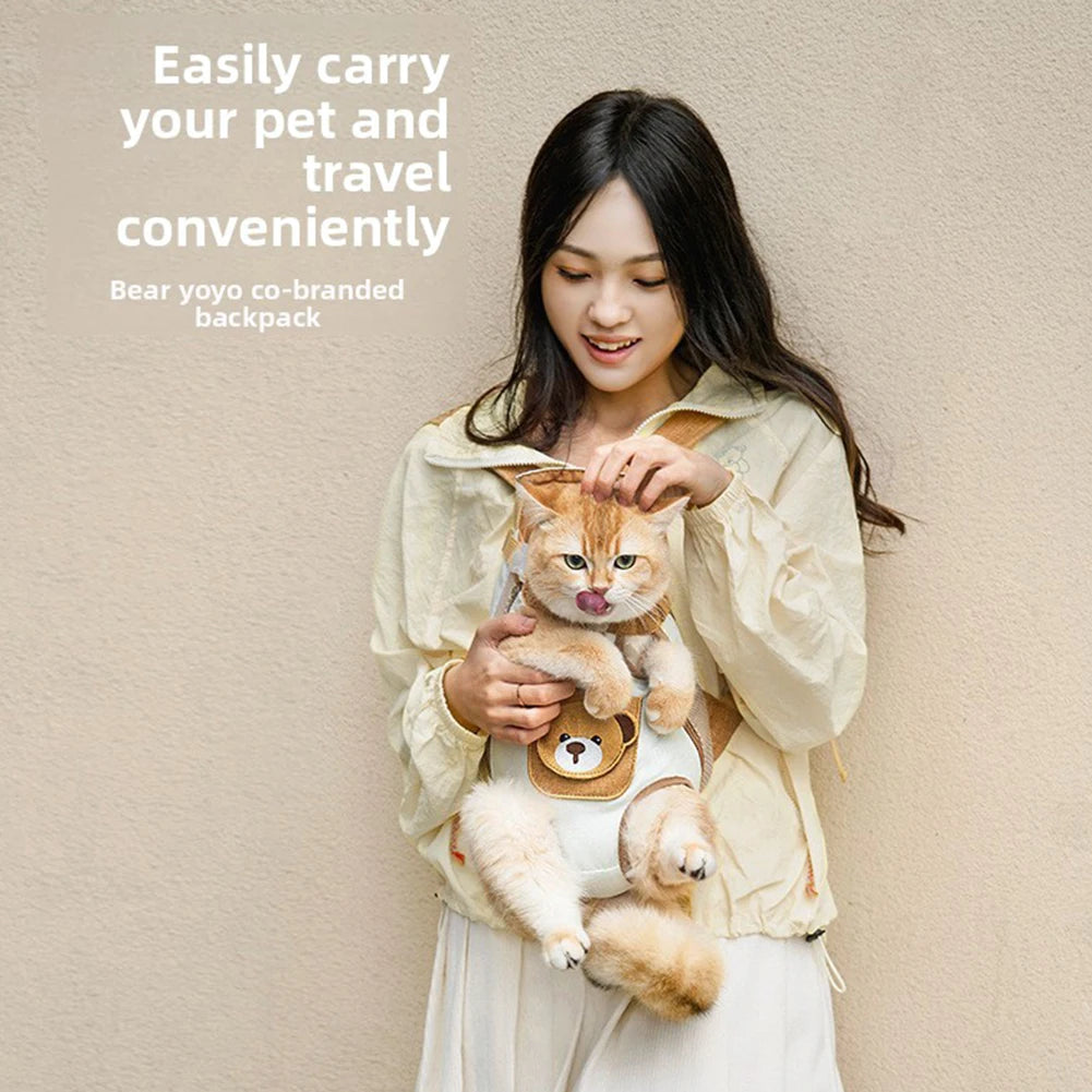 Breathable Foldable Cat Carrier Backpack