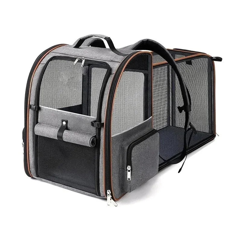 Expandable Pet Carrier Backpack with Comfort Padding