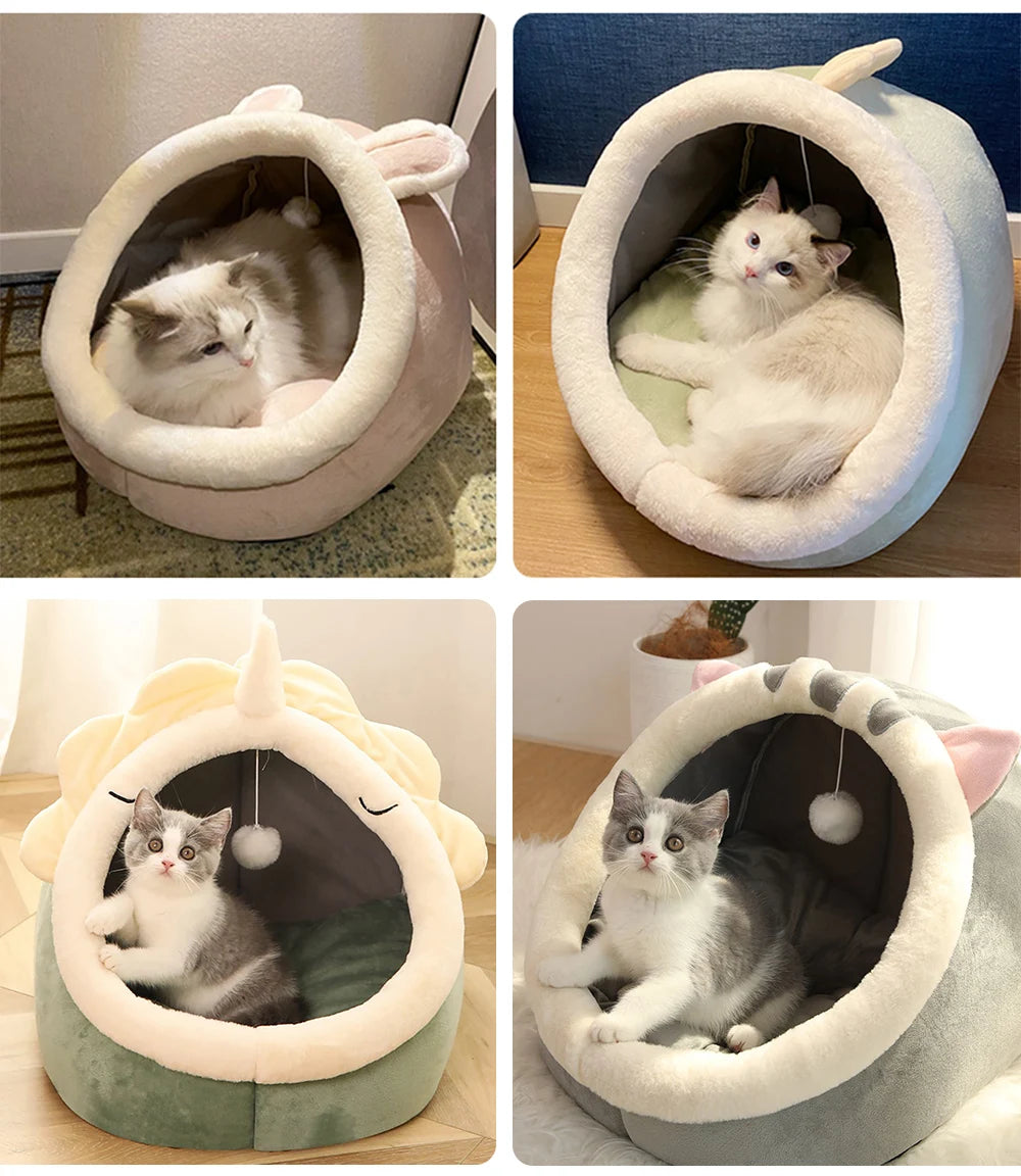 Foldable Washable Cartoon Pet Bed