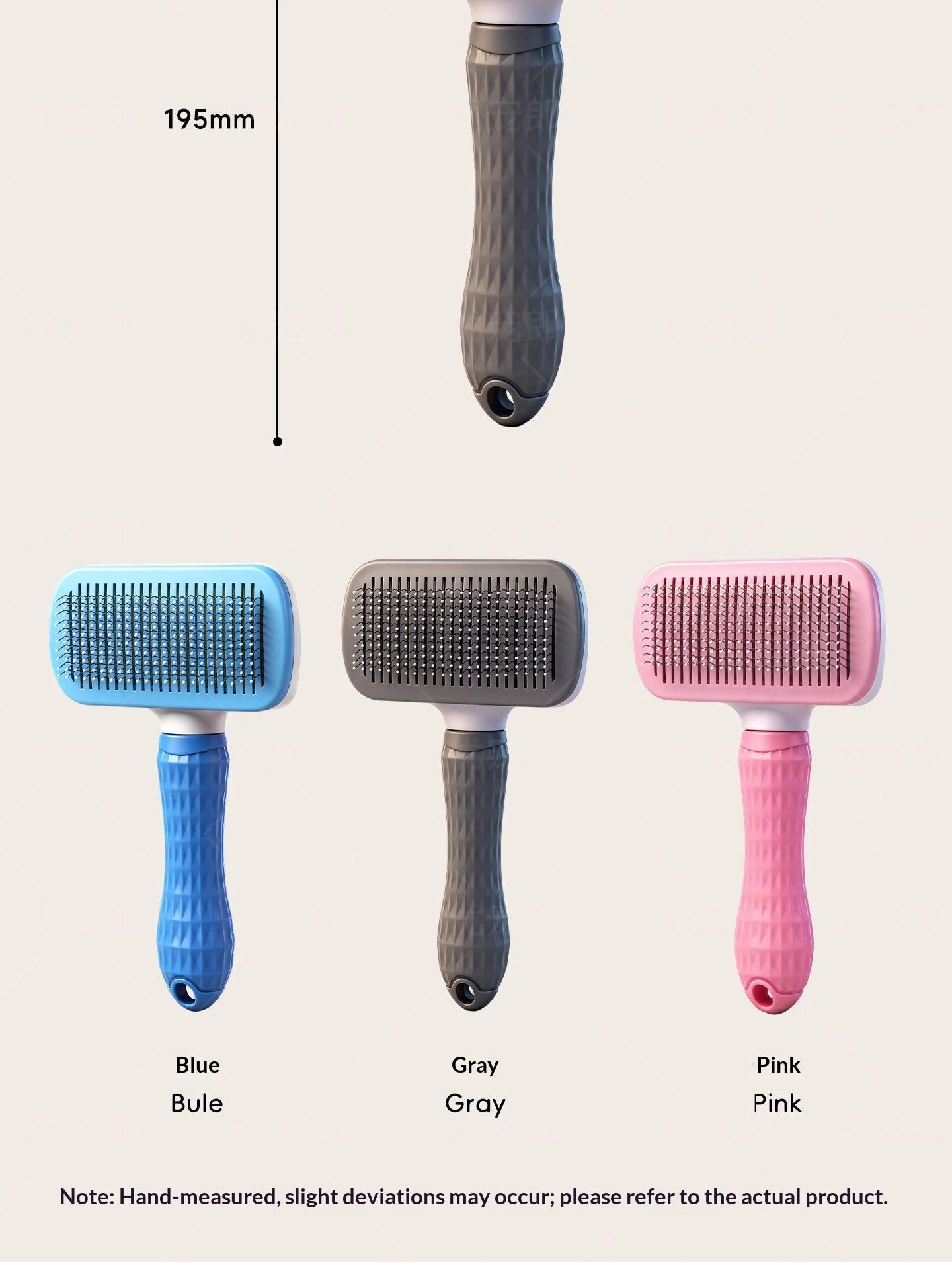 Self Cleaning Pet Slicker Brush for Cats And  Dogs