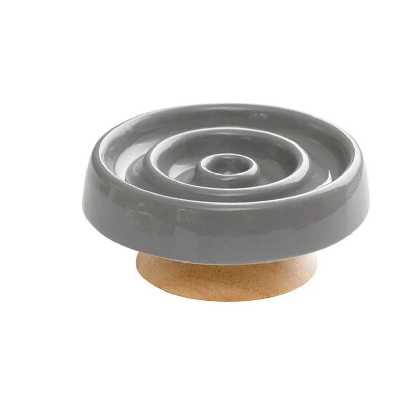 Ceramic Anti - Gulping Pet Feeding Container