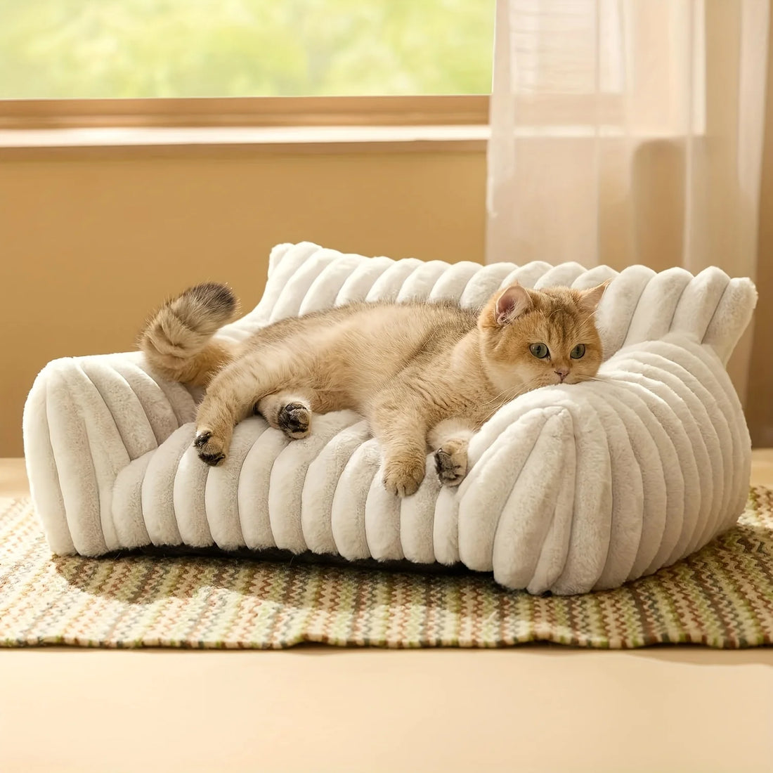 Warm Comfort Cat Sofa Bed with Soft Cushion