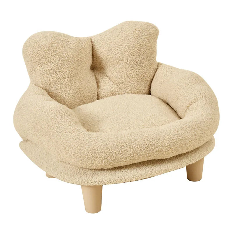 Four-Season Washable Teddy Fleece Pet Bed
