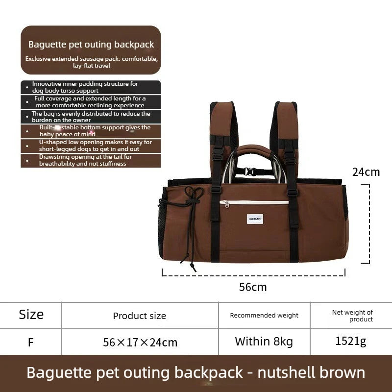 Nylon Dachshund Pet Carrier Backpack