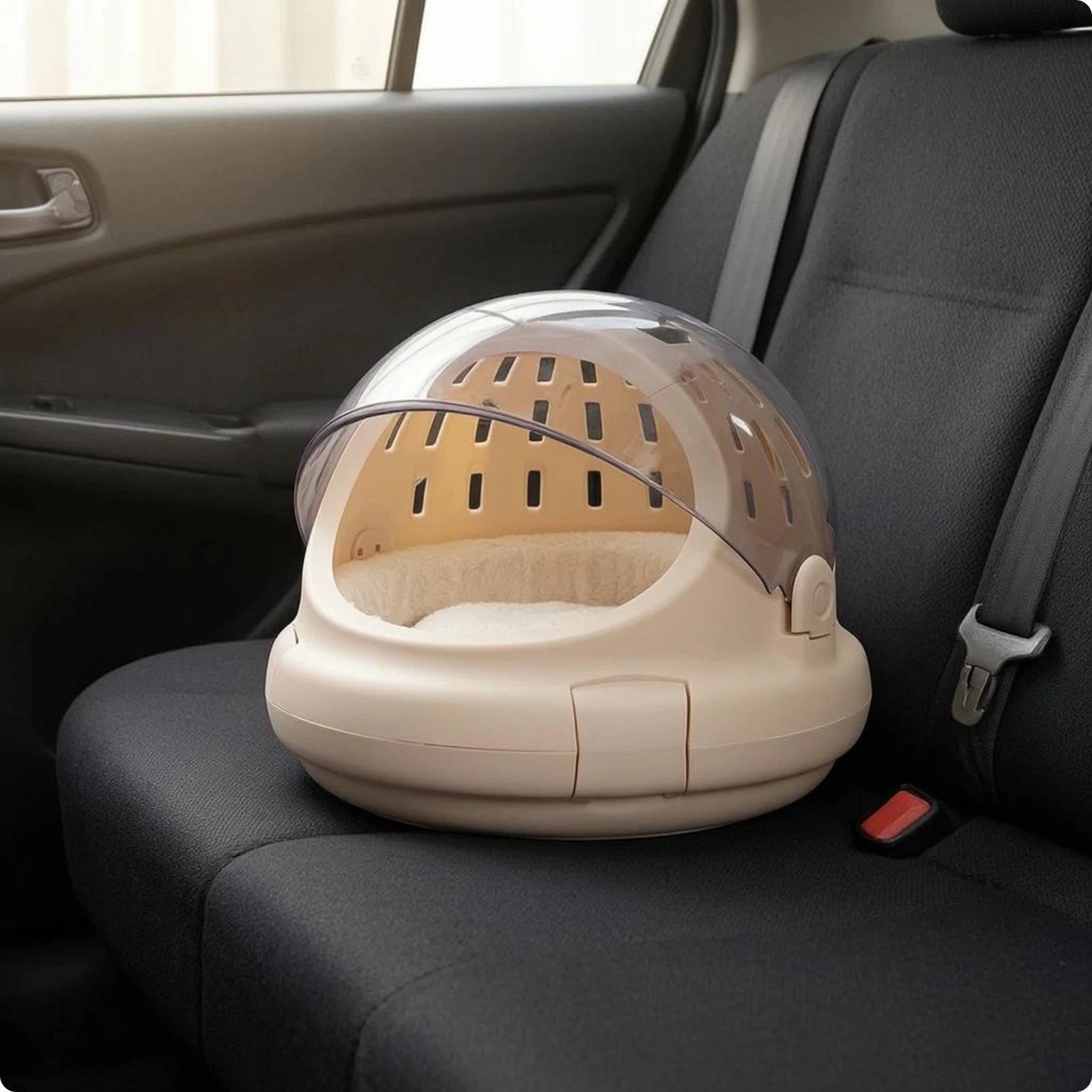 Hard-Shell Cat Carrier Cotton Mat Animal Transport