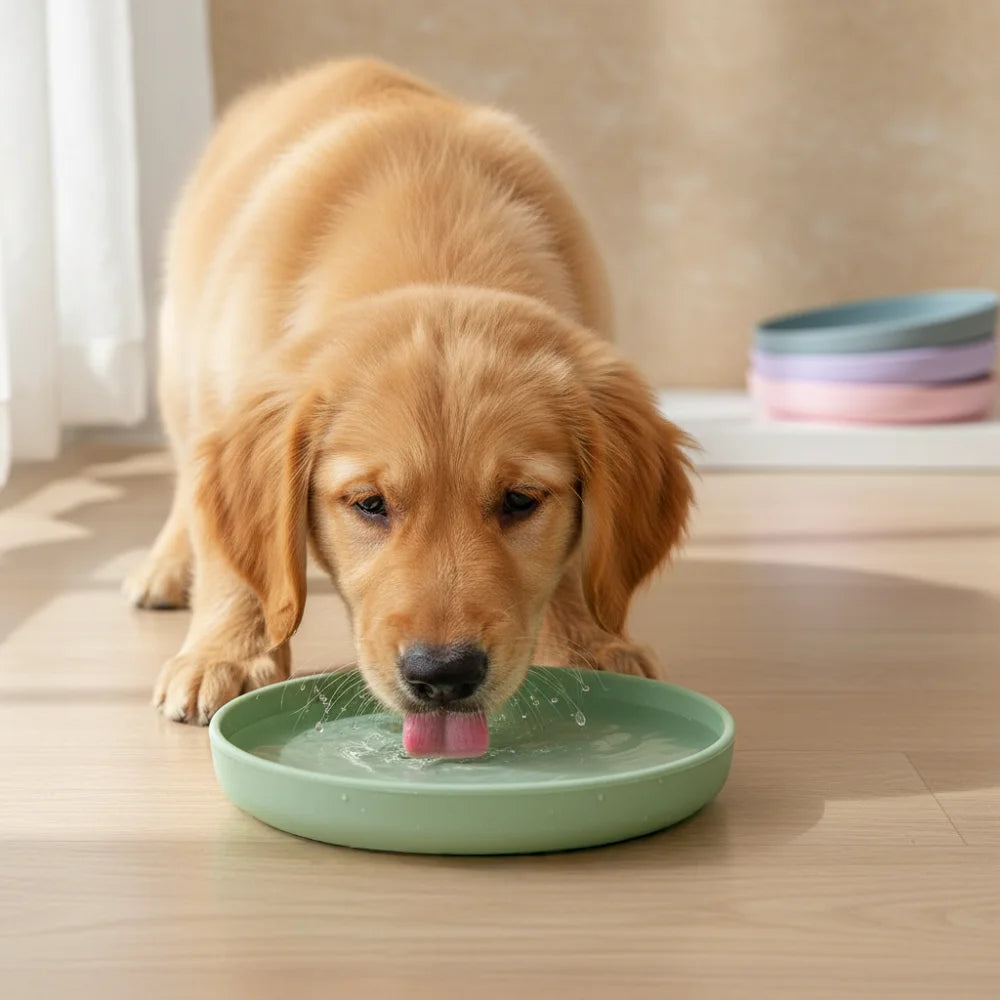 Collapsible Non-Spill Silicone Pet Bowl