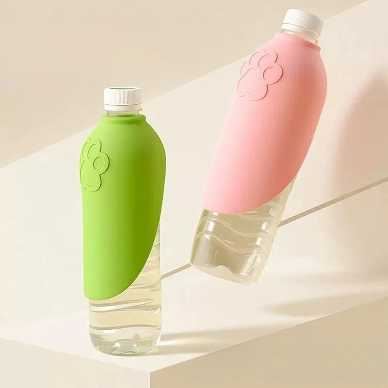 Universal Silicone Pet Water Bottle & Drinking Bowl