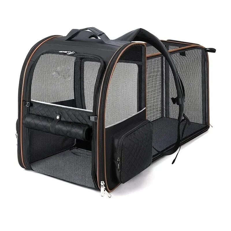 Expandable Pet Carrier Backpack with Comfort Padding