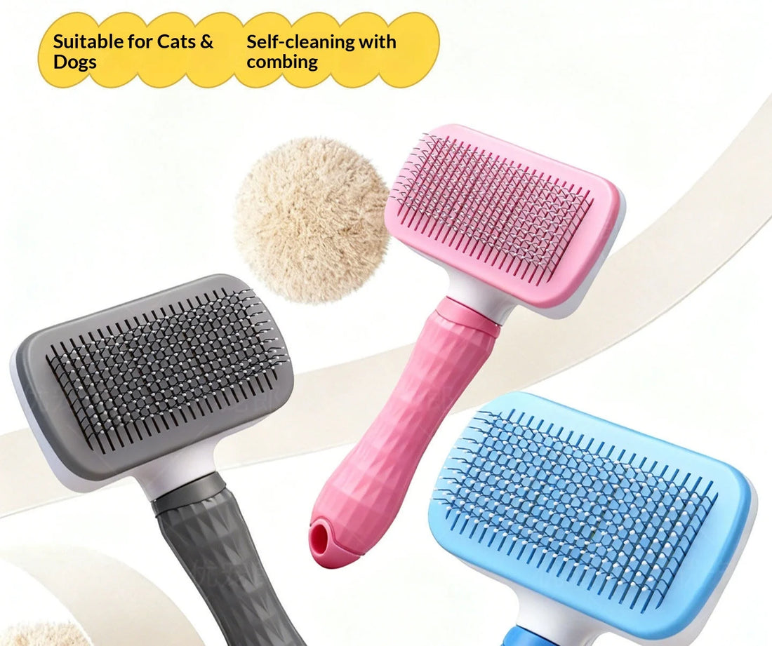 Self Cleaning Pet Slicker Brush for Cats And  Dogs