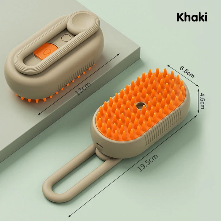 3-in-1 Electric Steam Pet Grooming Brush