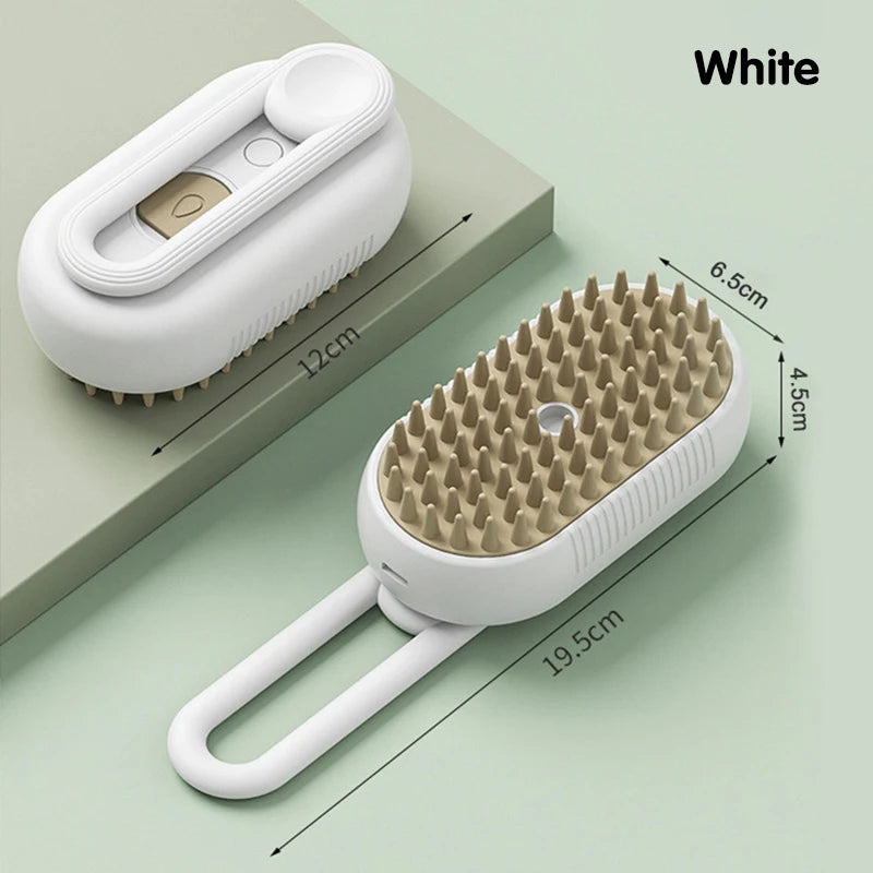 3-in-1 Electric Steam Pet Grooming Brush