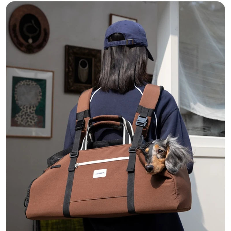 Nylon Dachshund Pet Carrier Backpack