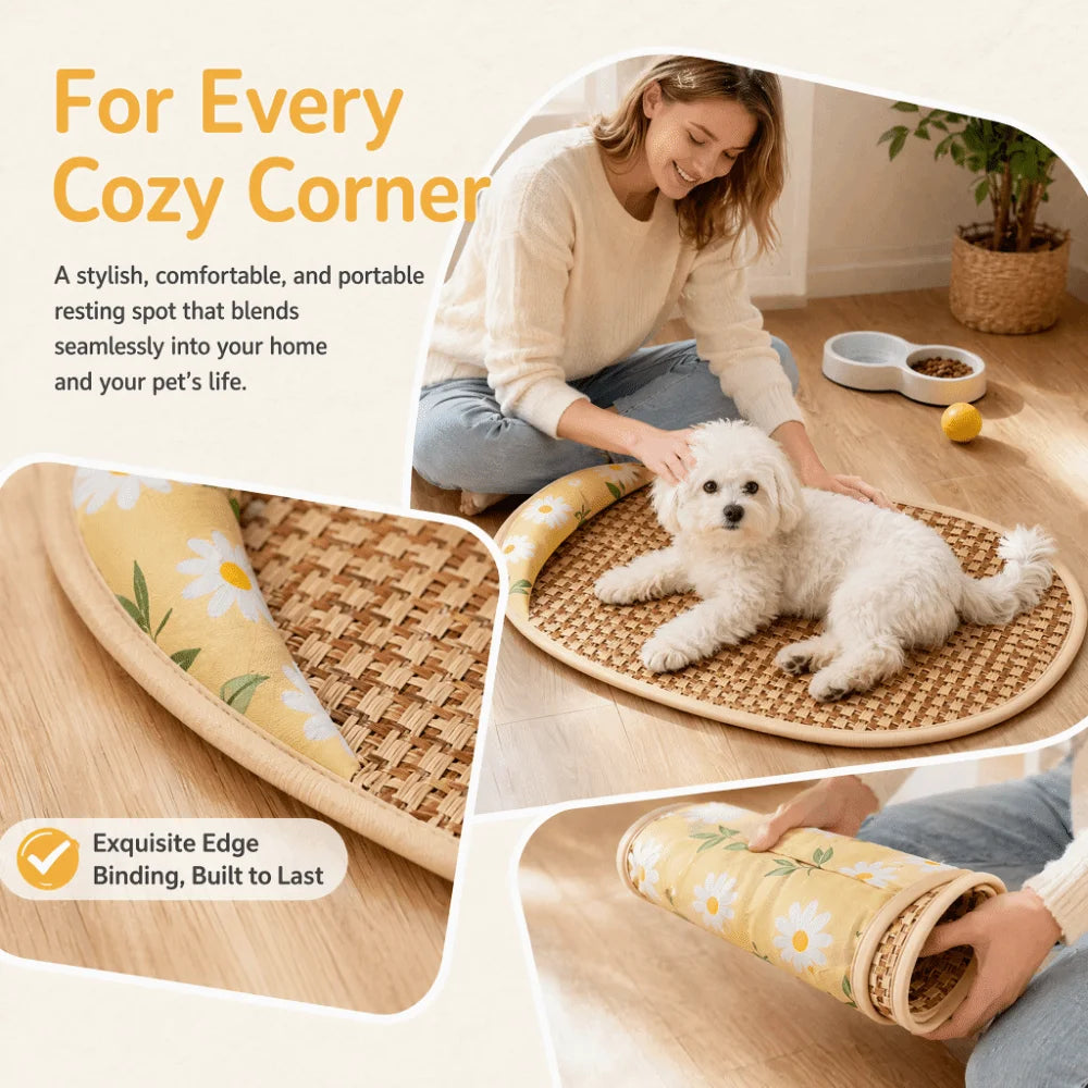 Breathable Woven Cooling Pet Mat