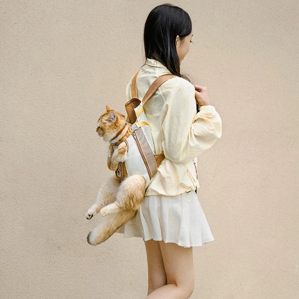 Breathable Foldable Cat Carrier Backpack