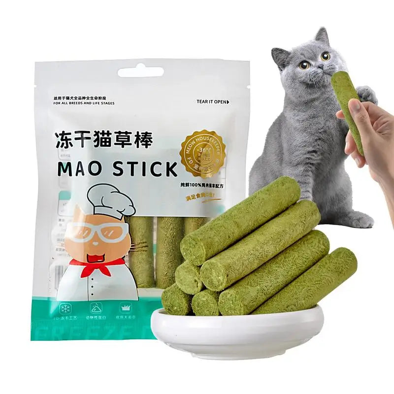 Natural Cat Grass Chew Sticks